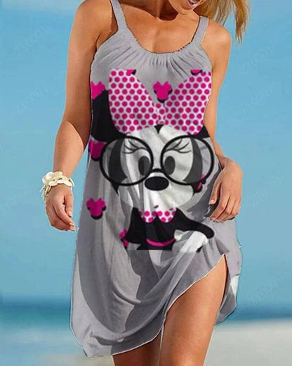 Disney Women's Plus Size Clothing Dresses for Summer Dress Women 2025 Plus Size Party Dresses7xl 8xl 9xl Woman Elegant Dress SS69