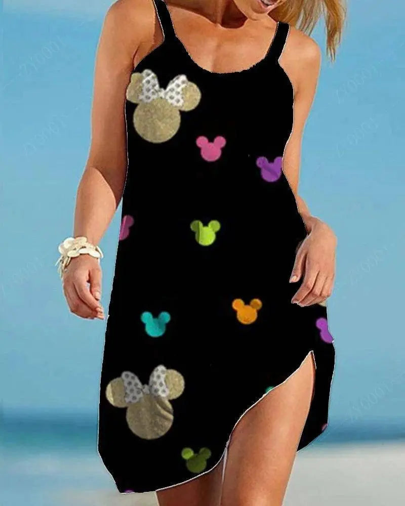 Disney Women's Plus Size Clothing Dresses for Summer Dress Women 2025 Plus Size Party Dresses7xl 8xl 9xl Woman Elegant Dress SS69 12.69 7LY0376 / 9XL