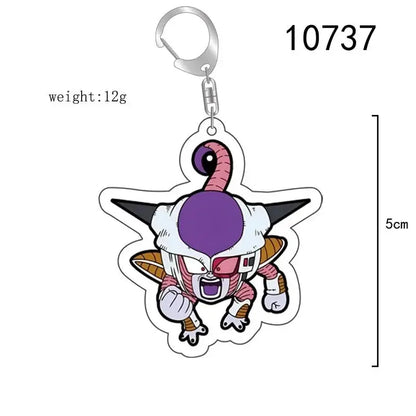 Dragon Ball Anime Figure Key Chain Goku Transparent Acrylic Double-Sided Printed Keychain Cute Backpack Pendant Birthday Gifts SS69 6.69 10737