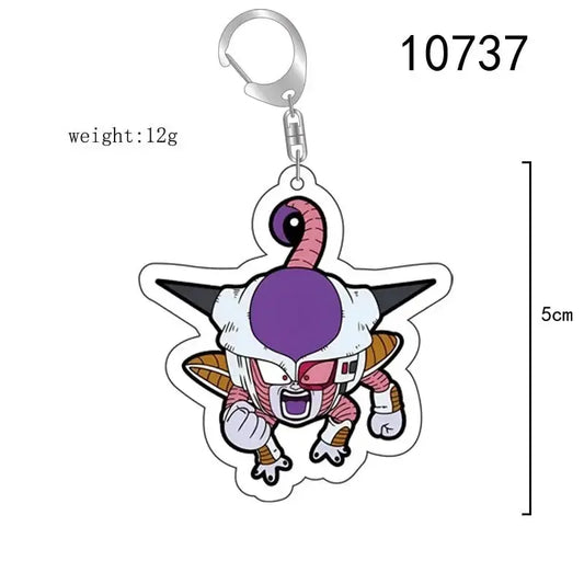 Dragon Ball Anime Figure Key Chain Goku Transparent Acrylic Double-Sided Printed Keychain Cute Backpack Pendant Birthday Gifts SS69 6.69 10737
