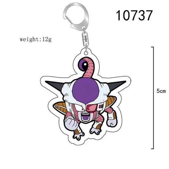 Dragon Ball Anime Figure Key Chain Goku Transparent Acrylic Double-Sided Printed Keychain Cute Backpack Pendant Birthday Gifts SS69 6.69 10737