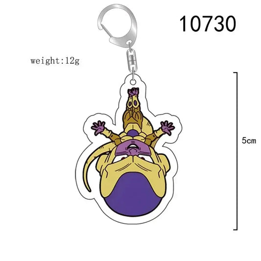 Dragon Ball Anime Figure Key Chain Goku Transparent Acrylic Double-Sided Printed Keychain Cute Backpack Pendant Birthday Gifts SS69 6.69 10730