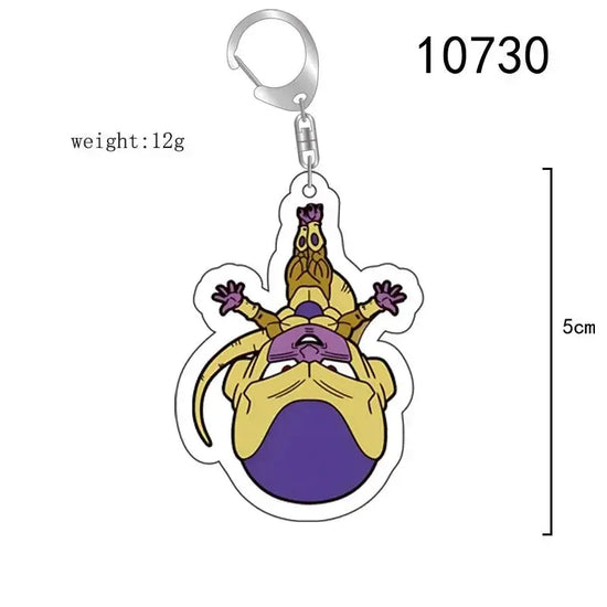 Dragon Ball Anime Figure Key Chain Goku Transparent Acrylic Double-Sided Printed Keychain Cute Backpack Pendant Birthday Gifts SS69 6.69 10730