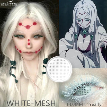 EYESHARE 1pair Cute Cosplay Color Contact Lenses for Eyes Mitsuri Contacts Lenses Green Lens  Anime Lens Hoshino Ai Pupil Lens - SS69