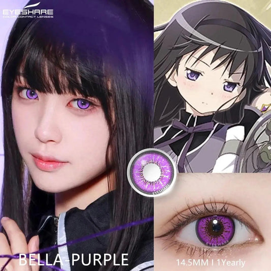 EYESHARE 1pair Cute Cosplay Color Contact Lenses for Eyes Mitsuri Contacts Lenses Green Lens  Anime Lens Hoshino Ai Pupil Lens - SS69