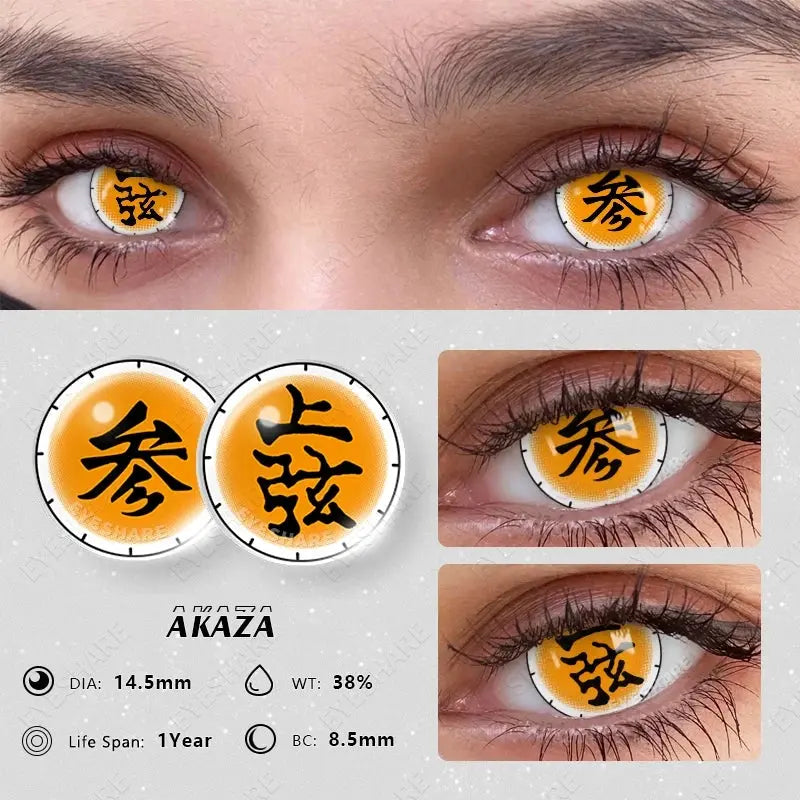 EYESHARE 1pair Cute Cosplay Color Contact Lenses for Eyes Mitsuri Contacts Lenses Green Lens  Anime Lens Hoshino Ai Pupil Lens - SS69