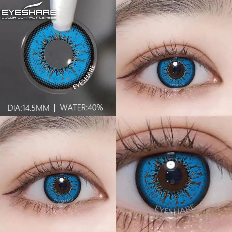 EYESHARE 1pair Cute Cosplay Color Contact Lenses for Eyes Mitsuri Contacts Lenses Green Lens  Anime Lens Hoshino Ai Pupil Lens SS69