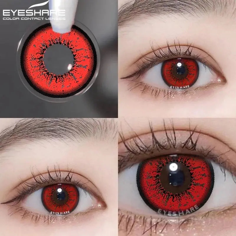 EYESHARE 1pair Cute Cosplay Color Contact Lenses for Eyes Mitsuri Contacts Lenses Green Lens  Anime Lens Hoshino Ai Pupil Lens SS69