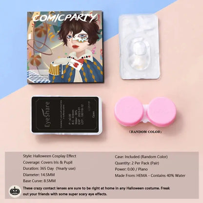 EYESHARE 1pair Cute Cosplay Color Contact Lenses for Eyes Mitsuri Contacts Lenses Green Lens  Anime Lens Hoshino Ai Pupil Lens SS69