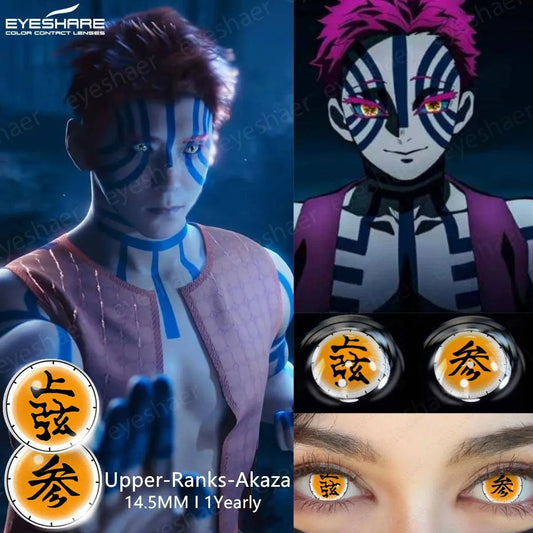 EYESHARE 1pair Cute Cosplay Color Contact Lenses for Eyes Mitsuri Contacts Lenses Green Lens  Anime Lens Hoshino Ai Pupil Lens - SS69