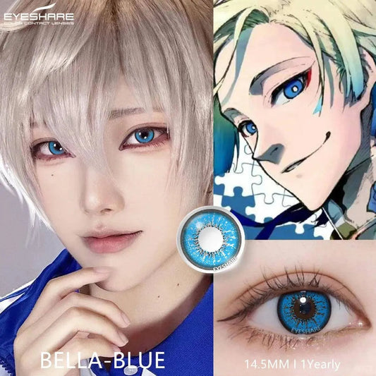 EYESHARE 1pair Cute Cosplay Color Contact Lenses for Eyes Mitsuri Contacts Lenses Green Lens  Anime Lens Hoshino Ai Pupil Lens - SS69
