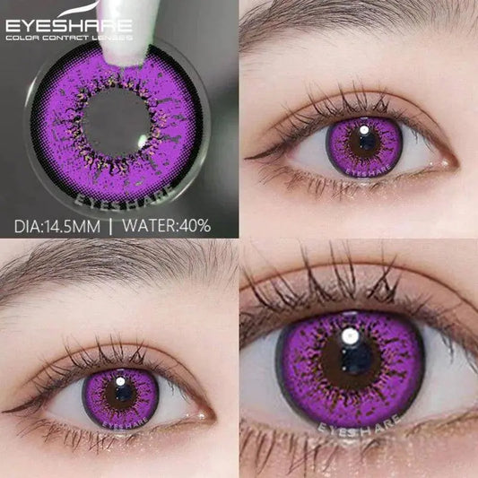 EYESHARE 1pair Cute Cosplay Color Contact Lenses for Eyes Mitsuri Contacts Lenses Green Lens  Anime Lens Hoshino Ai Pupil Lens - SS69