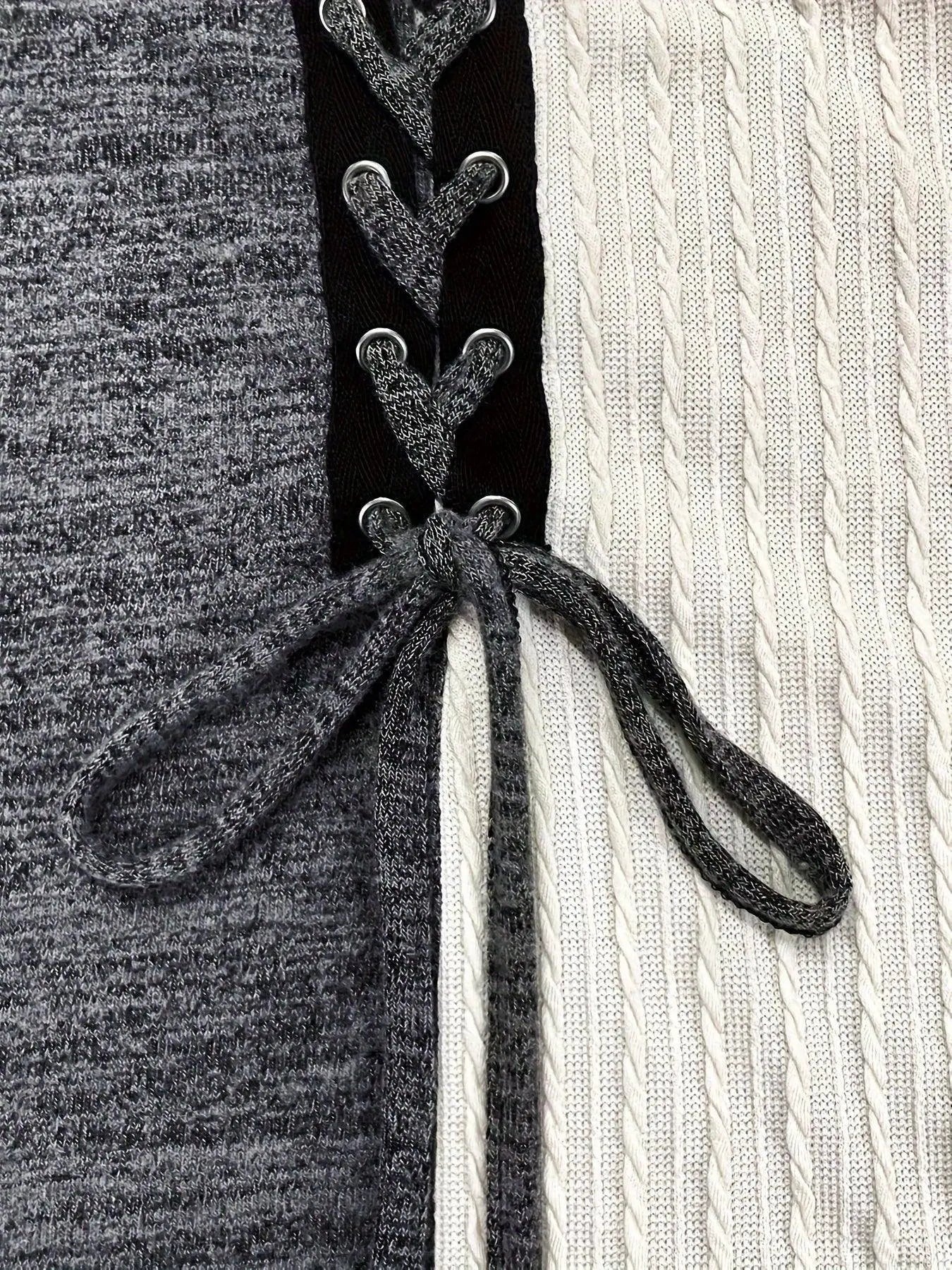 Elegant Women's Long Sleeve Knit Top - Solid Color, Asymmetrical Hem with Button Detail, Stretch Fabric, Machine Washable SS69