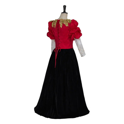 Elena Montero Cosplay Movie Costume Women Gothic Steampunk Bustle Dress Halloween Carnival Party Vampire Disguise Ball Gown SS69