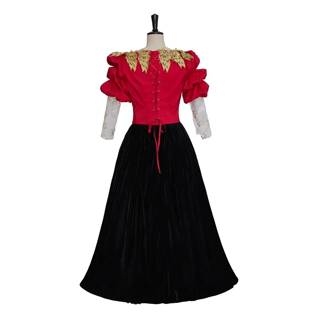 Elena Montero Cosplay Movie Costume Women Gothic Steampunk Bustle Dress Halloween Carnival Party Vampire Disguise Ball Gown SS69