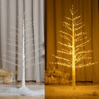 Enchanting LED Birch Christmas Tree Lamp - 121.92cm/182.88cm Artificial Floor Stand with Fairy Lights SS69
