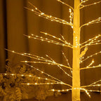 Enchanting LED Birch Christmas Tree Lamp - 121.92cm/182.88cm Artificial Floor Stand with Fairy Lights SS69