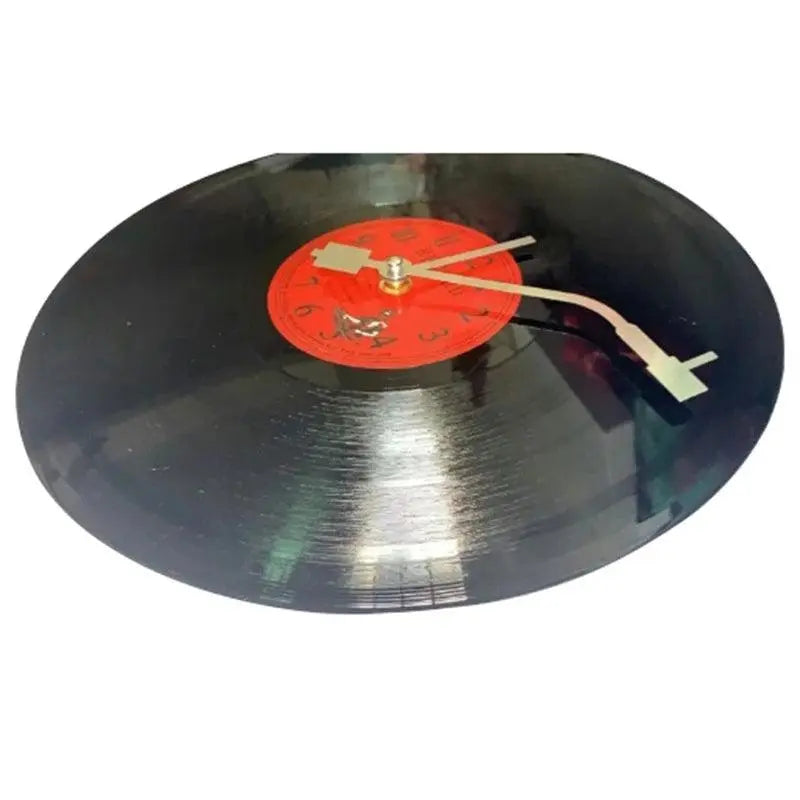 European Retro Nostalgic Ultra-Quiet Clock Vinyl Record Personality Wall Clock Cafe Bar Decorative Wall Clock SS69