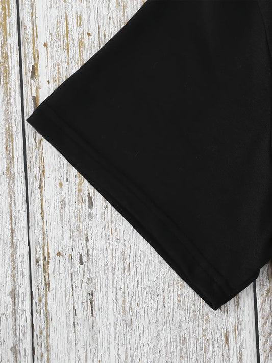 Everyday Comfort | Women's Casual Short Sleeve T-Shirt with Unique Korean Drama Print - Round Neck, Summer Top, Polyester Blend, Lightweight & Breathable Fabric, Perfect for Casual Attire, Ladies T Shirts SS69