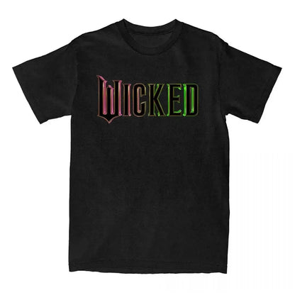 Fantasy Movies Wicked T-shirt Short Sleeve Casual Women/Men Tshirts Funny Film Graphic Printing Tee-shirt Round Neck Cotton Tees SS69
