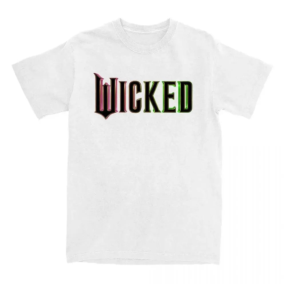 Fantasy Movies Wicked T-shirt Short Sleeve Casual Women/Men Tshirts Funny Film Graphic Printing Tee-shirt Round Neck Cotton Tees SS69 13.69 white / L