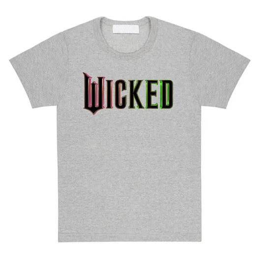 Fantasy Movies Wicked T-shirt Short Sleeve Casual Women/Men Tshirts Funny Film Graphic Printing Tee-shirt Round Neck Cotton Tees SS69 13.69 grey / S