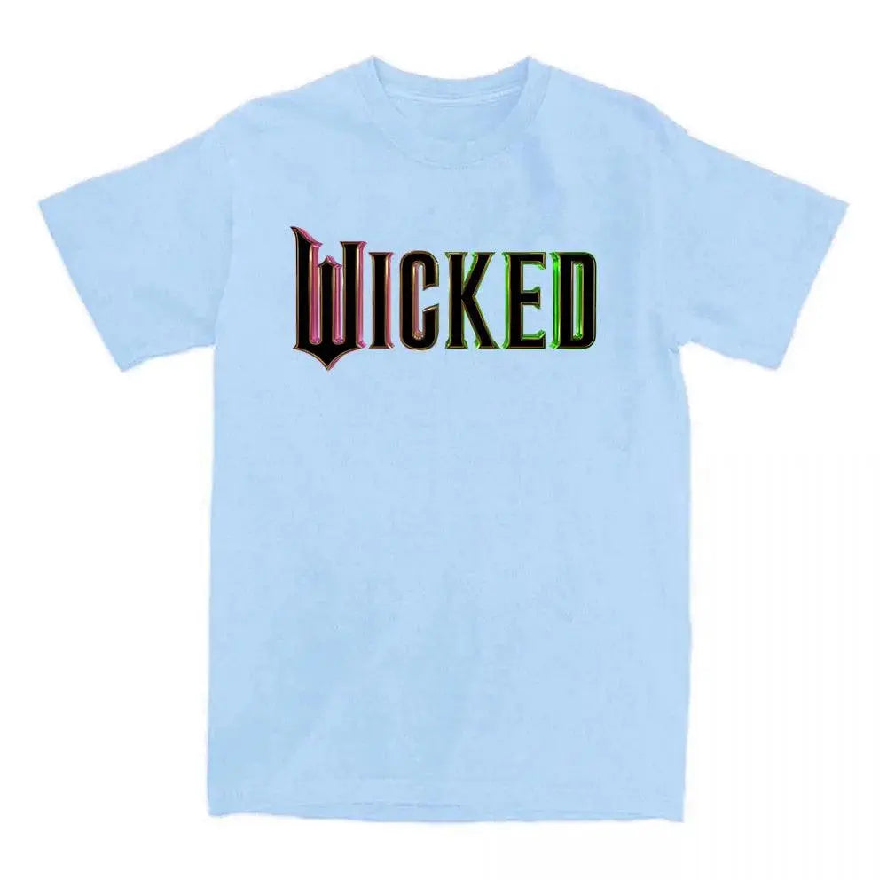 Fantasy Movies Wicked T-shirt Short Sleeve Casual Women/Men Tshirts Funny Film Graphic Printing Tee-shirt Round Neck Cotton Tees SS69 14.69 light-blue / XXL