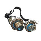 Fashion Steampunk Goggles Blue Punk Rustic Women Men Sunglasses for Party Photo Cosplay Vintage Gothic Eyewear Motocross Prop SS69
