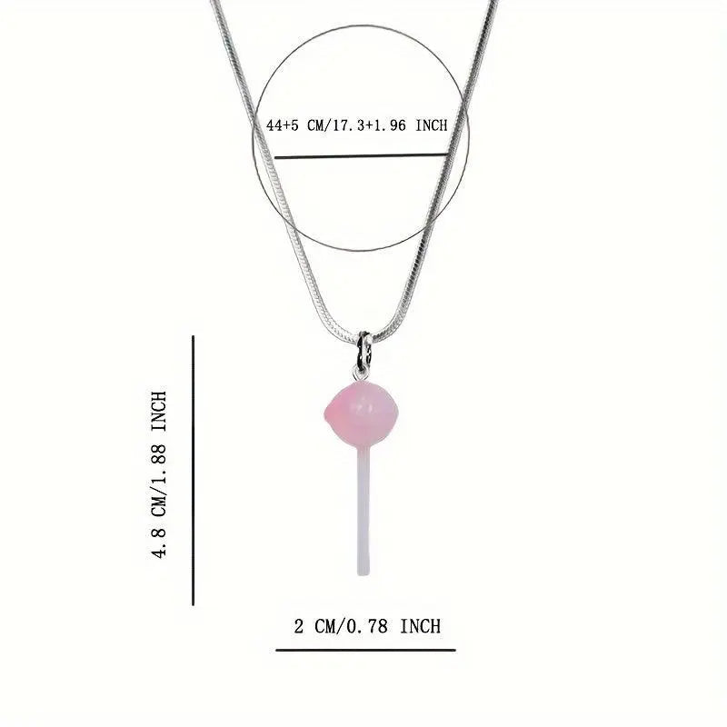 Fashion Sweet Lollipop Pendant Necklace SS69