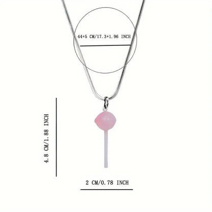 Fashion Sweet Lollipop Pendant Necklace SS69