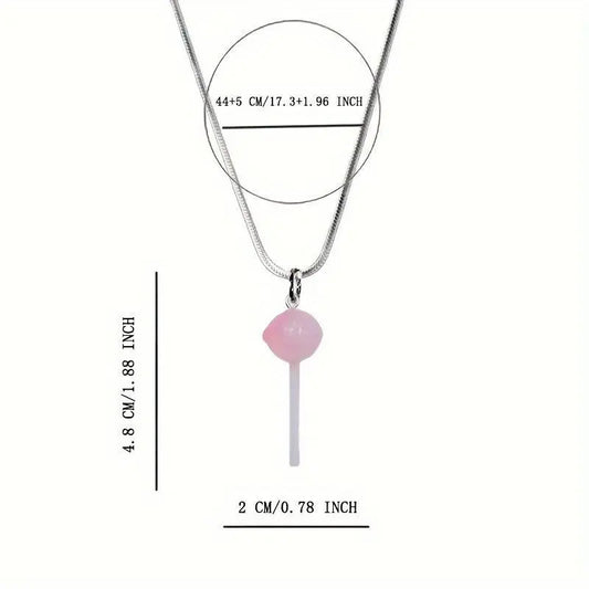 Fashion Sweet Lollipop Pendant Necklace SS69
