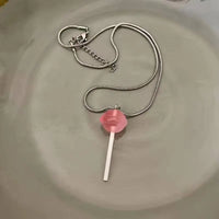 Fashion Sweet Lollipop Pendant Necklace SS69