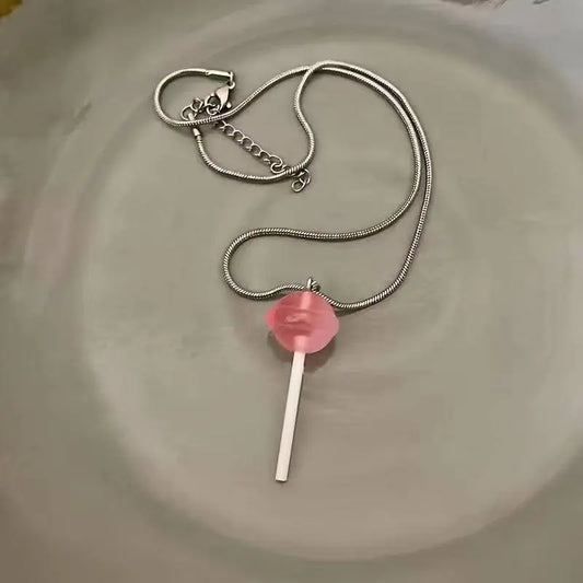 Fashion Sweet Lollipop Pendant Necklace SS69