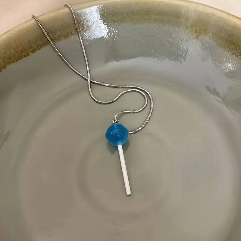 Fashion Sweet Lollipop Pendant Necklace SS69