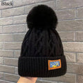 Fashion Women Pompoms Hat Hairball Hat Thickened Winter Warm Hat Stylish Beanie Hats Casual Outdoor Knitted Cap SS69