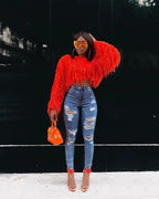 Fashion Y2k Colorful Warm Faux Women Fur Coat Black White Pink Plush Coat Female Jacket Fur Autumn Winter Shaggy Outerwear SS69