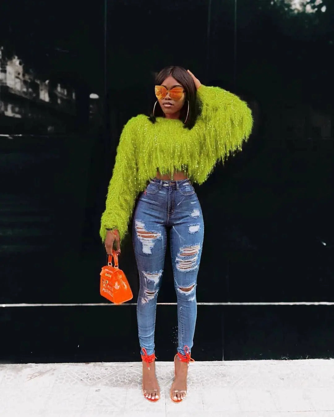 Fashion Y2k Colorful Warm Faux Women Fur Coat Black White Pink Plush Coat Female Jacket Fur Autumn Winter Shaggy Outerwear SS69