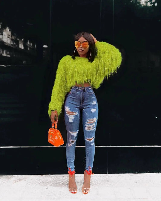 Fashion Y2k Colorful Warm Faux Women Fur Coat Black White Pink Plush Coat Female Jacket Fur Autumn Winter Shaggy Outerwear SS69