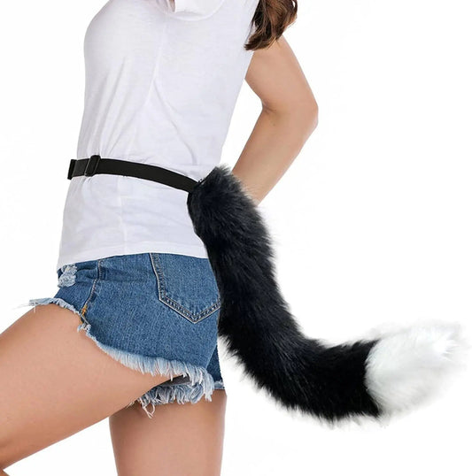 Faux Fur Fox Costume Coda Adulto/Teen Cosplay Halloween Christmas Party Costume Taglia Unica - SS69