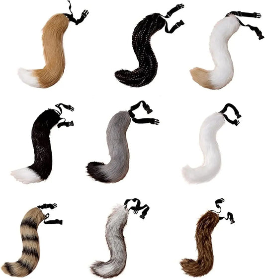 Faux Fur Fox Costume Coda Adulto/Teen Cosplay Halloween Christmas Party Costume Taglia Unica - SS69