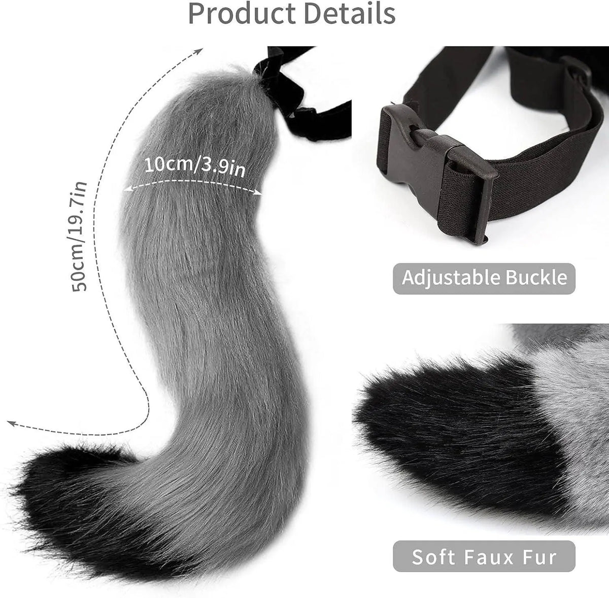 Faux Fur Fox Costume Coda Adulto/Teen Cosplay Halloween Christmas Party Costume Taglia Unica - SS69