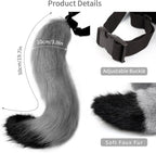 Faux Fur Fox Costume Coda Adulto/Teen Cosplay Halloween Christmas Party Costume Taglia Unica - SS69