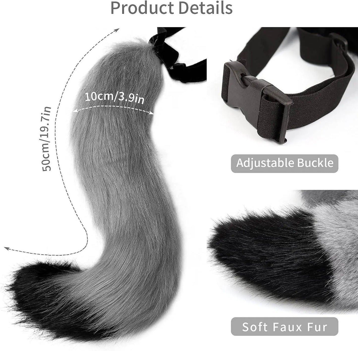 Faux Fur Fox Costume Coda Adulto/Teen Cosplay Halloween Christmas Party Costume Taglia Unica - SS69