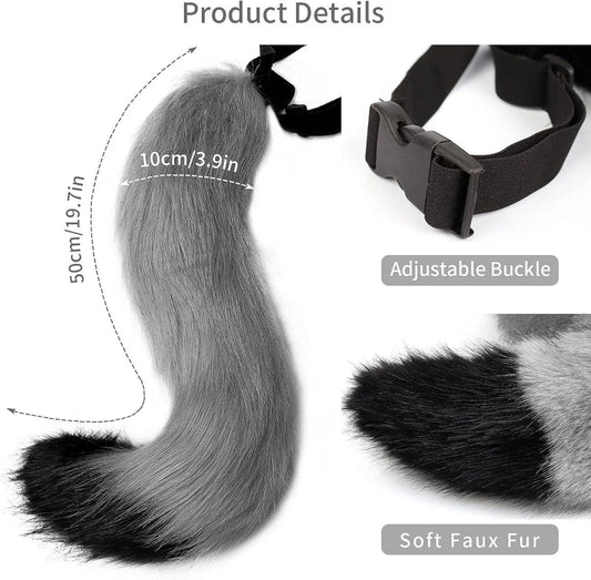 Faux Fur Fox Costume Coda Adulto/Teen Cosplay Halloween Christmas Party Costume Taglia Unica - SS69