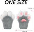 Faux Fur Fox Paw Gloves - Fluffy - SS69