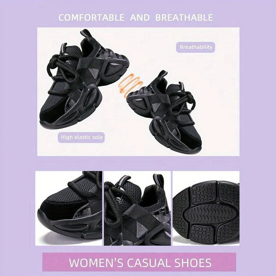 Faywellme Women's Breathable Mesh Chunky Sneakers SS69