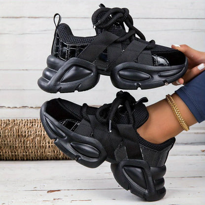 Faywellme Women's Breathable Mesh Chunky Sneakers SS69