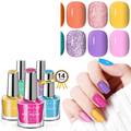 Finger Nail Polish Set for Beginner: 12 Neon Colors Air Quick Dry - SS69