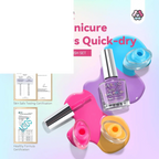 Finger Nail Polish Set for Beginner: 12 Neon Colors Air Quick Dry - SS69