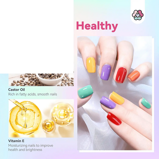 Finger Nail Polish Set for Beginner: 12 Neon Colors Air Quick Dry - SS69